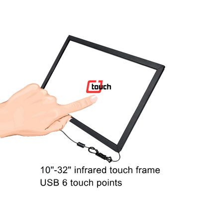 27Inch 적외선 터치스크린 감시자, OEM 실내 IR 터치 오버레이 화면