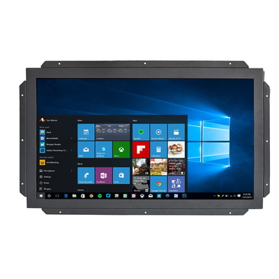 VGA DVI DC12V 적외선 다중 터치 스크린 250 cd/M2 4 핵심 터치