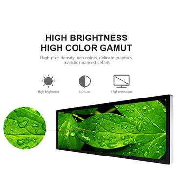 450 cd/M2 34.6 인치 스트레치트 바 LCD 모니터 TFT 초 범위 엘시디 판넬