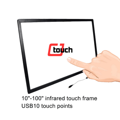 40&quot; 광고 전시 10points 접촉을 위한 눈부심 방지 적외선 터치스크린