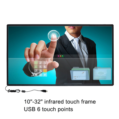 40&quot; 광고 전시 10points 접촉을 위한 눈부심 방지 적외선 터치스크린
