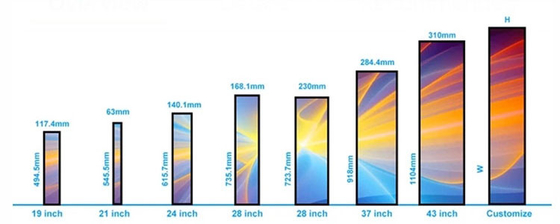 CJ TOUCH 스트레치 바 LCD 디스플레이 패널 38.5 인치 1920x540 해상도