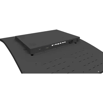 LED 스트립 베젤이 있는 43 인치 4K 구부려진 터치 스크린 모니터 패널